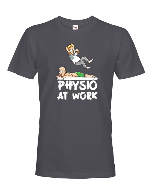 Pánské tričko pro fyzioterapeuty - Physio at work