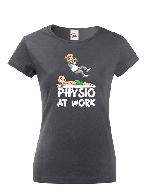 Dámské tričko pro fyzioterapeuty - Physio at work
