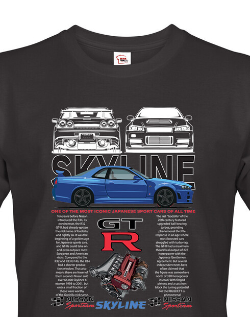 Pánské tričko Nissan Skyline GTR