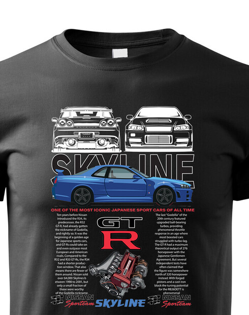 Dětské tričko Nissan Skyline GTR