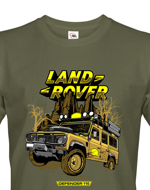 Pánské tričko Land Rover Camel