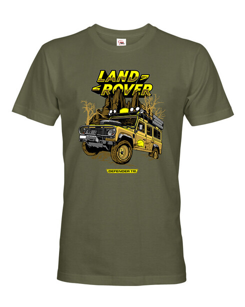 Pánské tričko Land Rover Camel