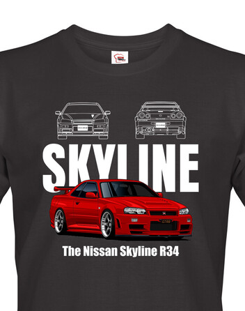 Pánské tričko Nissan Skyline R34