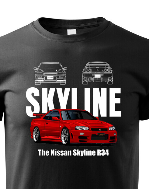 Dětské tričko Nissan Skyline R34