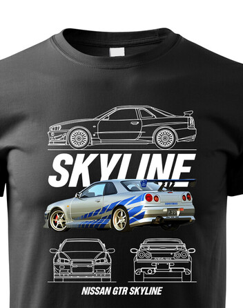 Dětské tričko Nissan Skyline GTR