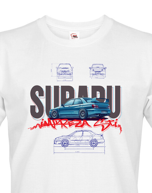 Pánské tričko Subaru impreza STI