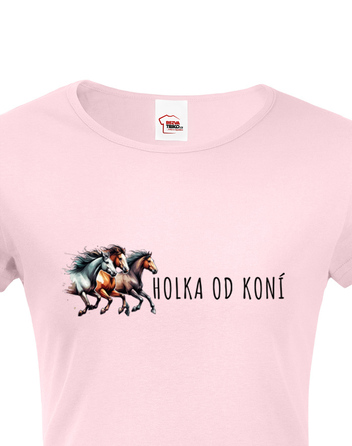 Dámské tričko Holka od koní