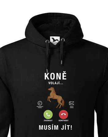 Pánská mikina Koně volají...
