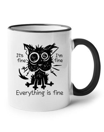 Keramický hrnek Kočka ve stresu