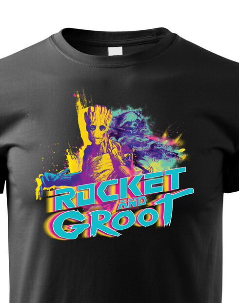 Dětské tričko Groot a Rocket