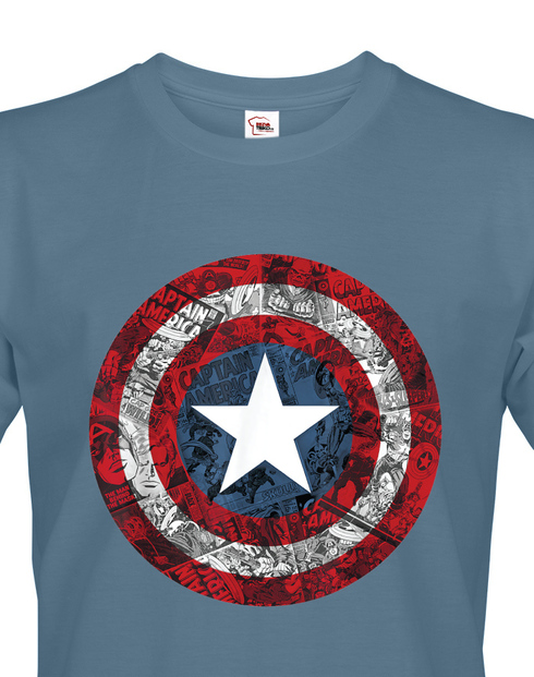 Pánské tričko Štít Kapitán Amerika