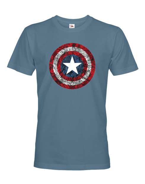 Pánské tričko Štít Kapitán Amerika