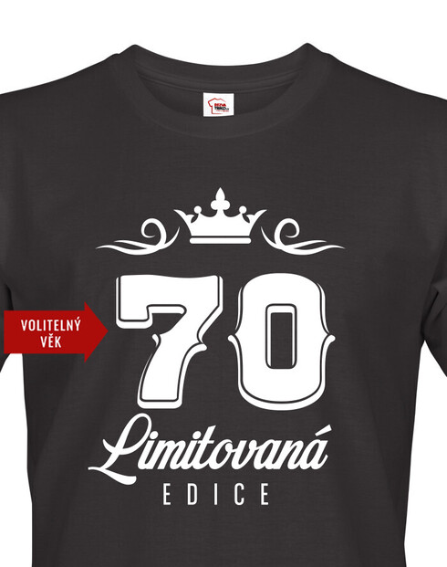 Pánské tričko k 70. narozeninám Limitovaná edice