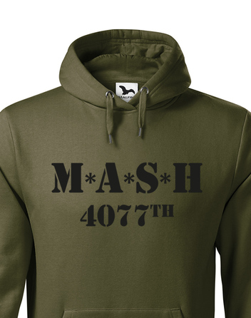 Pánska mikina s potiskem MASH 4077