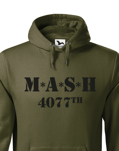 Pánska mikina s potiskem MASH 4077