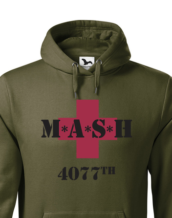 Pánska mikina s potiskem MASH 4077