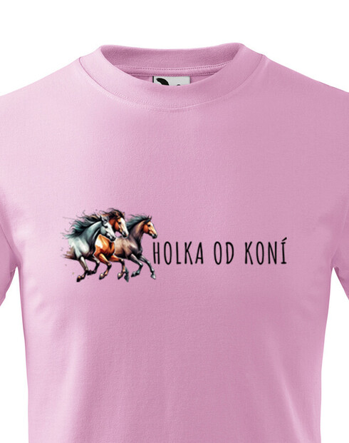 Dětské tričko Holka od koní