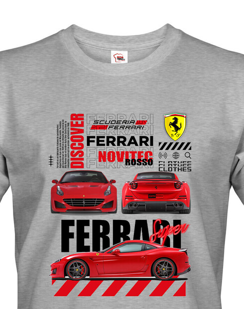 Pánské triko Ferrari Novitec Rosso