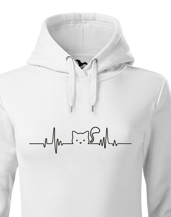 Dámská mikina tep kočky 2