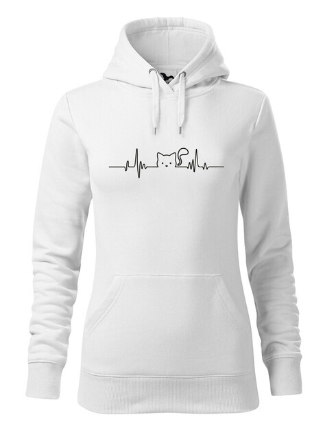 Dámská mikina tep kočky 2