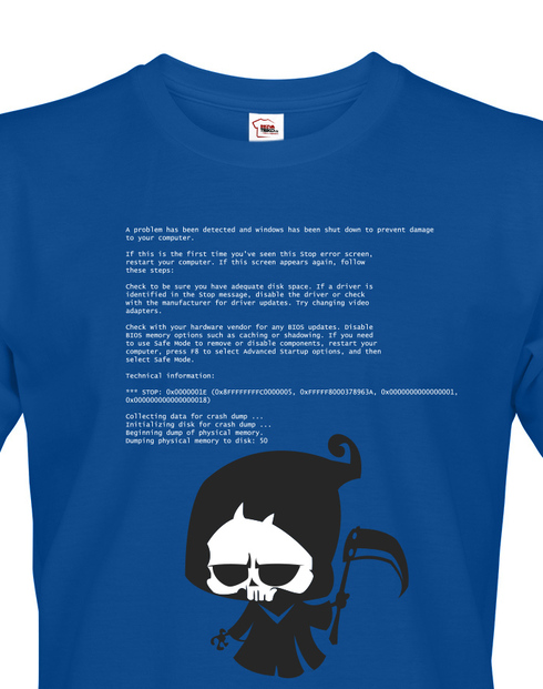 Pánské tričko Modrá smrt Windows