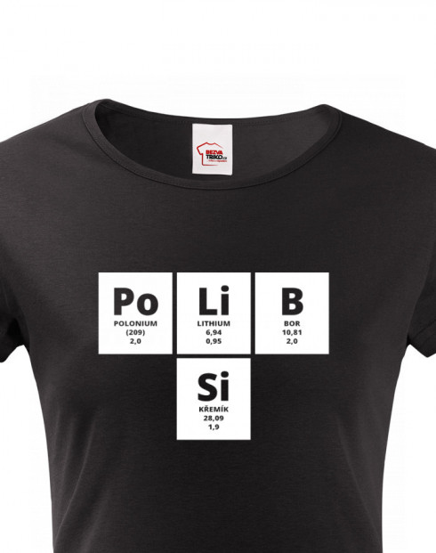 Dámské tričko s potiskem PoLiB Si
