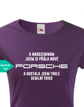 Dámské tričko k narozeninám