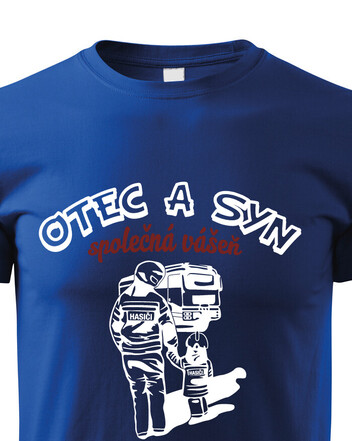 Dětské triko Otec a syn, společná vášeň