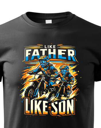 Dětské tričko Like father like son