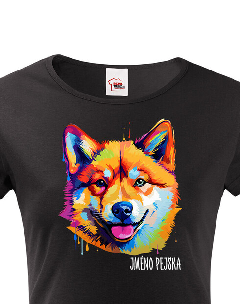 Dámské tričko Americká Akita