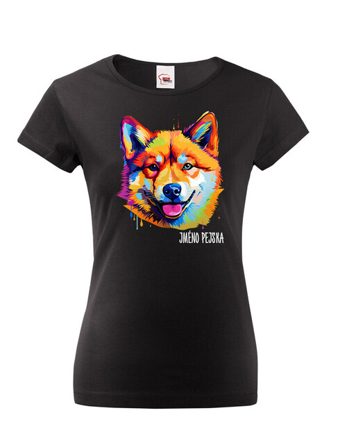 Dámské tričko Americká Akita