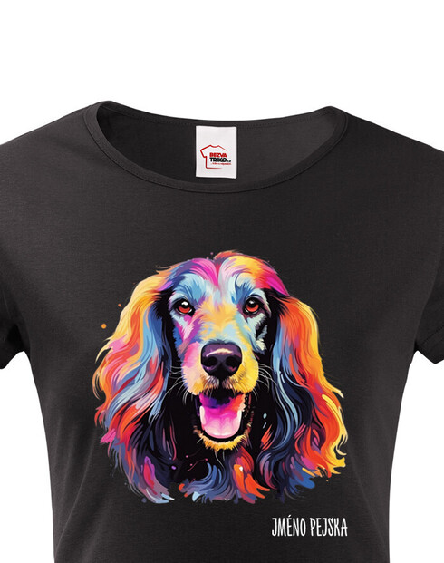 Dámské tričko Afganský chrt