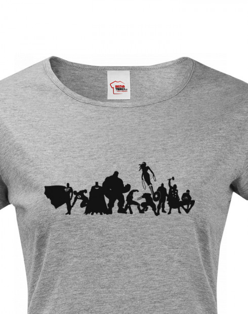 Dámské tričko se superhrdiny