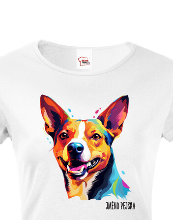 Dámské tričko Basenji
