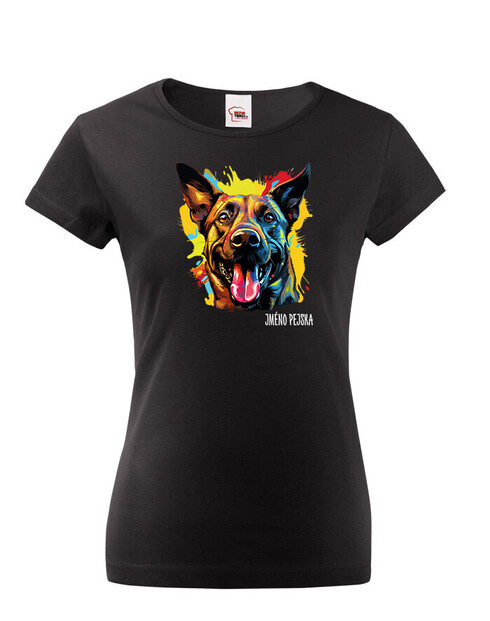 Dámské tričko Belgický ovčák
