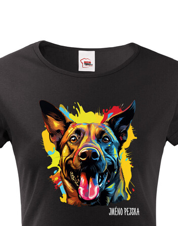 Dámské tričko Belgický ovčák