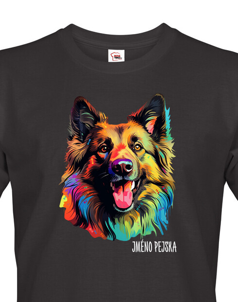 Pánské tričko Belgický ovčák Tervuren