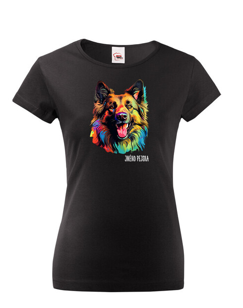 Dámské tričko Belgický ovčák Tervuren