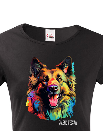 Dámské tričko Belgický ovčák Tervuren