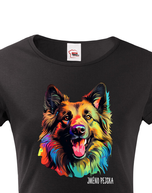 Dámské tričko Belgický ovčák Tervuren