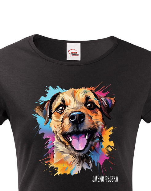 Dámské tričko Borderský teriér