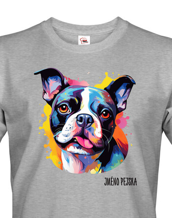 Pánské tričko Bostonský teriér