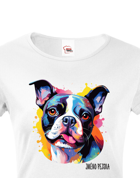 Dámské tričko Bostonský teriér