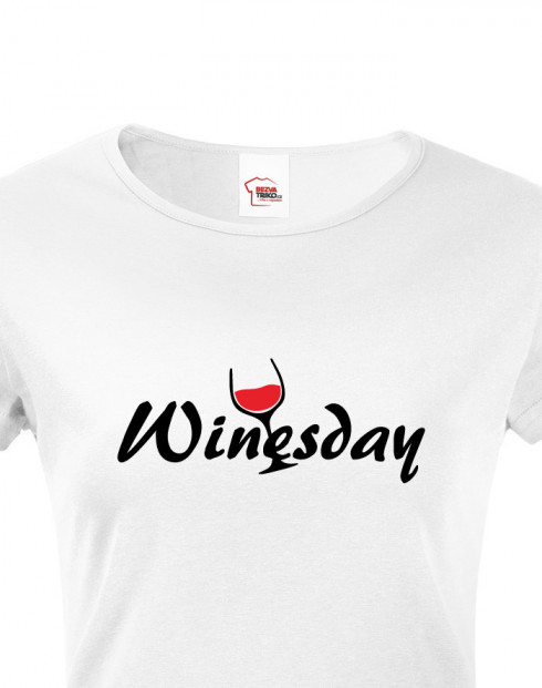 Dámské tričko s vínem Winesday