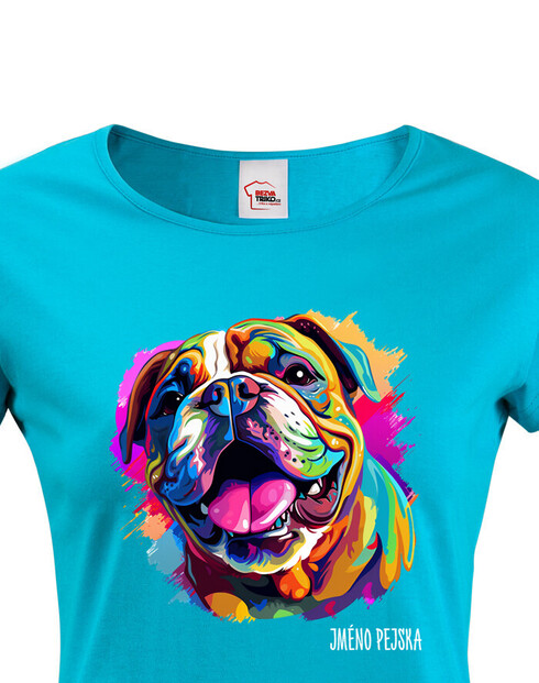 Dámské tričko Anglický buldok