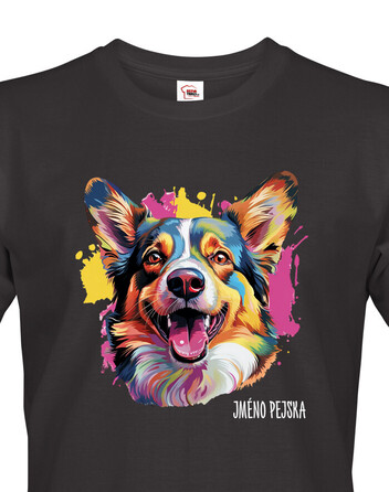 Pánské tričko Welsh Corgi Cardigan