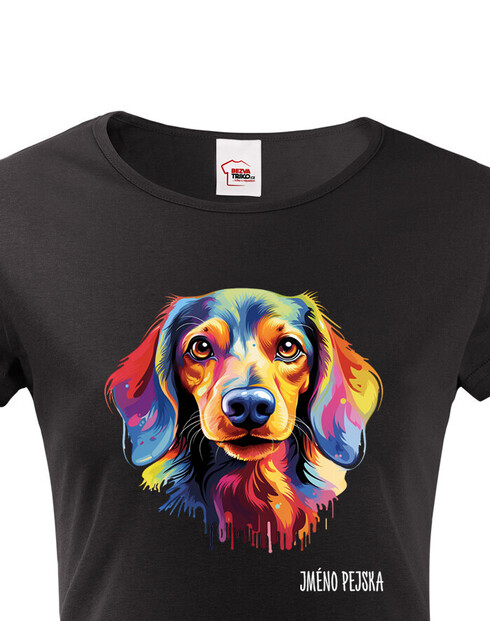 Dámské tričko Jezevčík