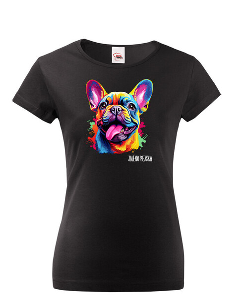 Dámské tričko Francouzský buldoček