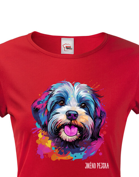 Dámské tričko Havanský pejsek