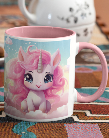 Keramický hrnek s jednorožcem